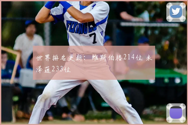 世界排名更新：维斯伯格214位 米泽莲233位